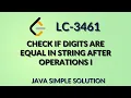 Check If Digits Are Equal in String After Operations I Leetcode 3461 Java English Explanation