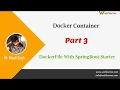 Play With Docker Spring Boot DockerFile Implementation With Spring Boot