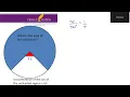 Length of Arc 6pi Area of Semi Circle is what