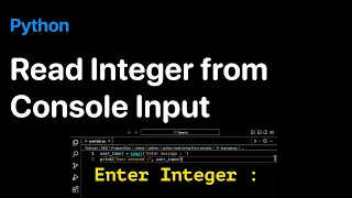 Read Integer from Console in Python - Examples ProgramGuru org