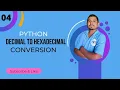decimal to hexadecimal conversion in hindi python decimal to hexadecimal