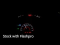 Civic SI 2009 stock vs stock with Hondata Flashpro tune