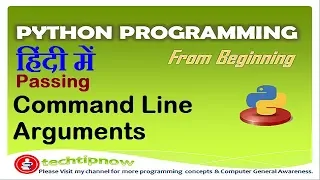 Passing Command Line Arguments in Python Programming in hindi urdu argv in Python