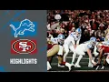 Lions lose a heartbreaker to the 49ers Lions vs 49ers NFC Championship Highlights