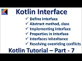 Kotlin Interface Abstract Method Class Properties Inheritance Kotlin Tutorial - Part