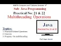 Practical-21 22 JPR Multithreading in Java Java 22412