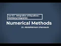 Lec 5 3 - Integration of Equations
