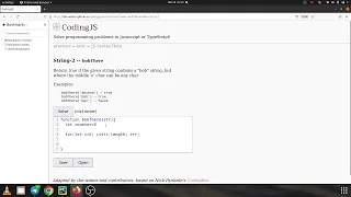 CodingJs Codingbat String-2 -bobThere Javascript solution