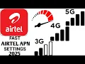 Fix Slow Airtel Internet Instantly New APN Settings for Superfast Speed