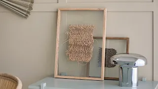 Knitted wall art - DIY by Søstrene Grene