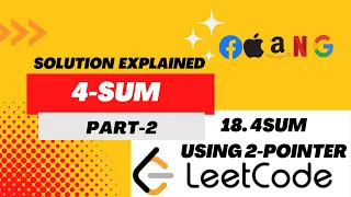 4SUM LeetCode java TwoPointer JAVA Part 2