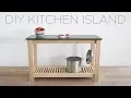 DIY Kitchen Island with Slate Countertops