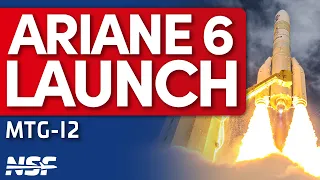 Ariane 6 launches MTG-I2 Weather Satellite for EUMETSAT