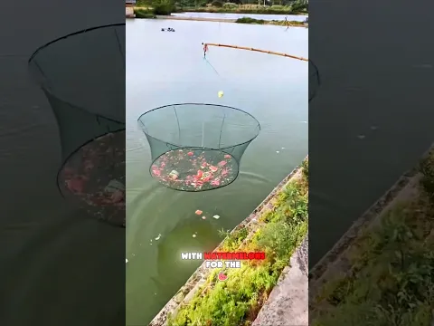 Girl Catches Fish Using a Rotten Watermelon! 🥵🍉🐟 #fishing #fishingvideo #shorts