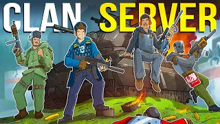 How a GOD SQUAD handles a 900 POP CLAN SERVER - Rust (Group Survival)
