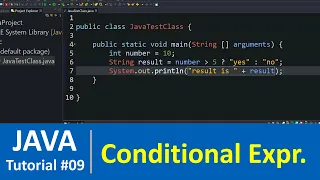 Java Tutorial - Conditional Expression Ternary Operator in Java Programming