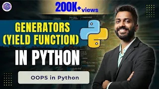 Lec-61 Generators in Python Yield Function in Python with Execution