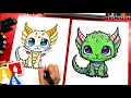 How To Draw A Mythical Kitten Dragon