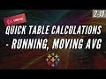 2-10 Quick Table Calculations - Running Total Moving Average Multiple Measures