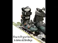 How to adjust your demo ski binding