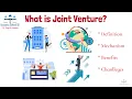What is Joint Venture From A Business Professor