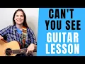 Download Lagu Can't You See Guitar Lesson - BEGINNER Guitar Songs - 3 Chord Song