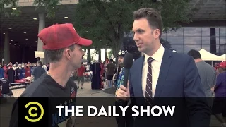 jordan klepper fingers the pulse conspiracy theories thrive at a trump rally the daily show