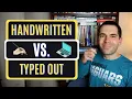 Should You HANDWRITE or TYPE OUT Your First Draft Writing Advice