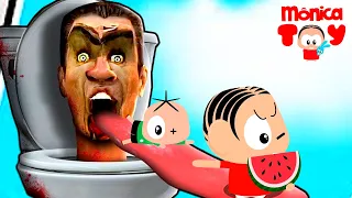 Cebolinha e Mônica contra a super privada malvada! - Skibidi Toilet Morphs Roblox
