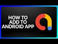 How To Add Google Admob To Android App Tutorial
