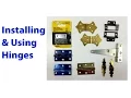 Installing and Using Hinges Woodworking Beginners