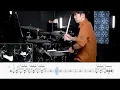 八月の夜　SILENT SIREN　Drum Cover　ドラム楽譜　歌詞