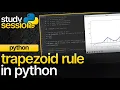 Trapezoid Rule In Python