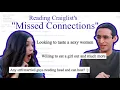 Reading Craiglist s Missed Connections w Gauruv Virk