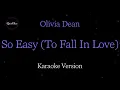 Download Lagu Olivia Dean - So Easy (To Fall In Love) (Karaoke Version by QraOke)