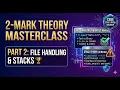 Master File Handling Theory Text Binary CSV Class 12 CS Part 2