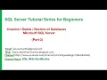 Creation Backup Restore of Databases in Microsoft SQL Server using SQL and GUI