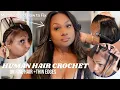 DIY Yaki Human Hair Crochet Better Than Sew In Avoid Mistakes for Easy Blend on Thin Hair Edges