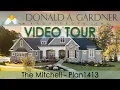 Craftsman house plan with a hillside-walkout foundation and five bedrooms The Mitchell