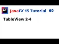 JavaFX 15 Tutorial 60 - TableView 2-4