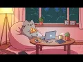 Download Lagu Pusheen’s Peaceful Rainy Night 🌧️ Lofi Music For Study, Work 🍕 Beats to relax / study to #lofi #cozy