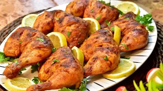 تتبيلة سريعه لدجاج مشوي بطعم ولون مميز تابعوها خطوه بخطوه Grilled Chicken With A Quick Seasoning 