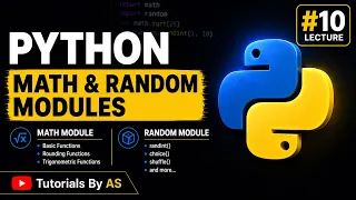 Python Tutorial Math Module Random Module in Python Complete Guide Tutorials By AS