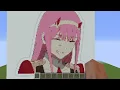 Zero Two Minecraft Pixel Art Darling In The Franxx