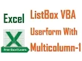 Listbox Vba in Excel Userform with Multicolumn-1 By freeexcellearn