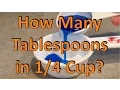 How Many Tablespoons in cup