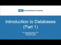 Introduction to Databases Part 1