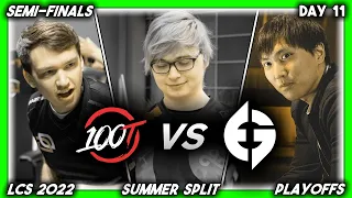 THE TRIHEDRAL (LCS 2022 CoStreams | Summer Split | Playoffs: Day 11 | 100 vs EG)
