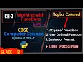 2 Working with Functions Types of Functions in Python User defined Functions Syntax