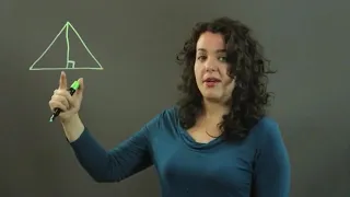 How to Find the Perpendicular Line Opposite the Vertex in a Triangle